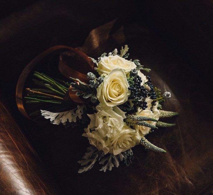 White Roses Wedding Bouquet