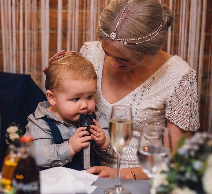 Eliza Jane Howell Beaded Dress For An Autumn Wedding At The West Mill Derby