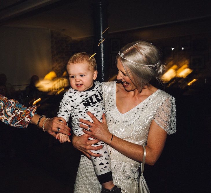 Eliza Jane Howell Beaded Dress For An Autumn Wedding At The West Mill Derby