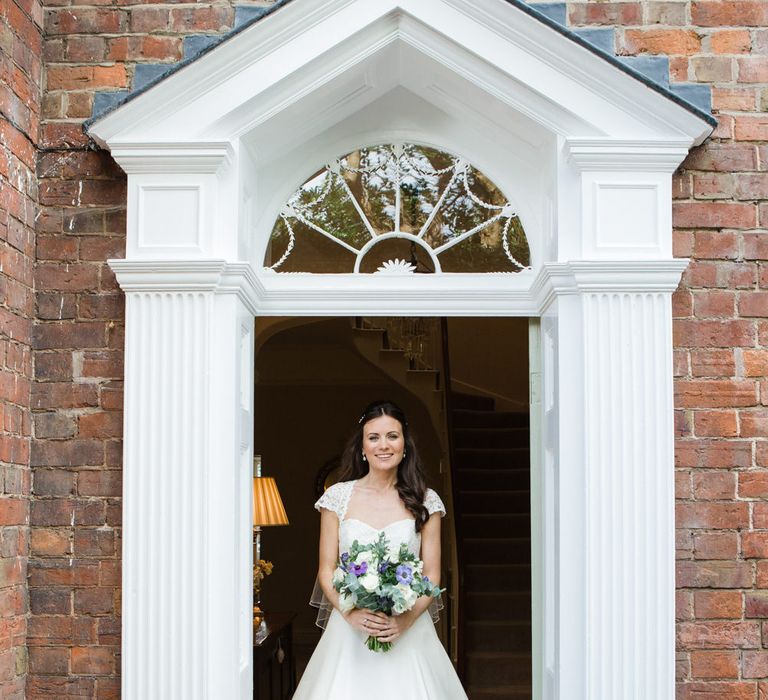 Classic Bride in Caroline Castigliano Wedding Dress | Lucy Davenport Photography