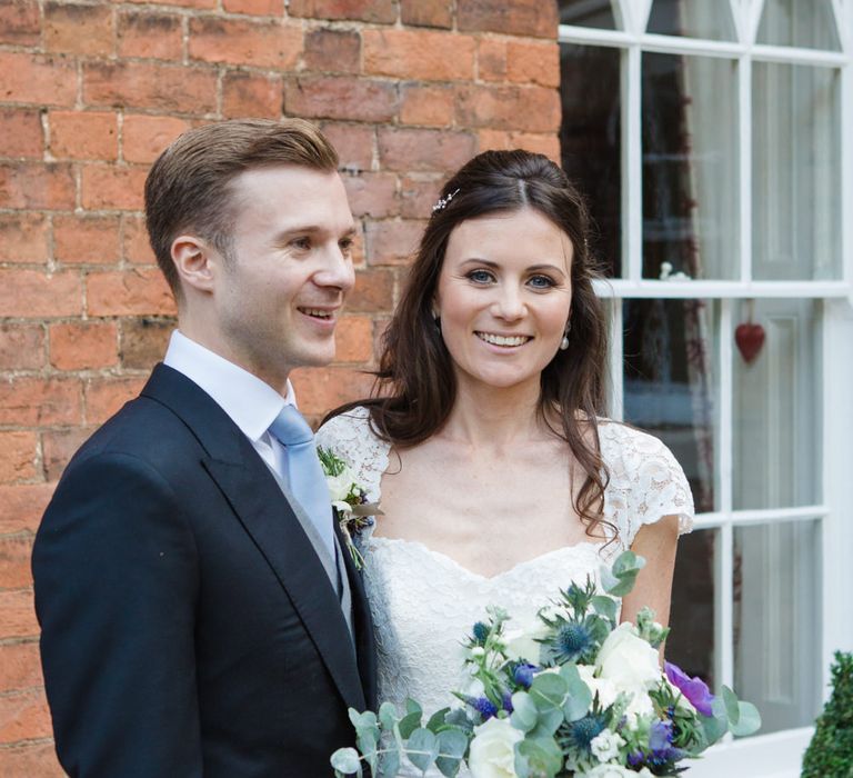 Classic Bride in Caroline Castigliano Wedding Dress | Groom in Cad & the Dandy Tails | Lucy Davenport Photography