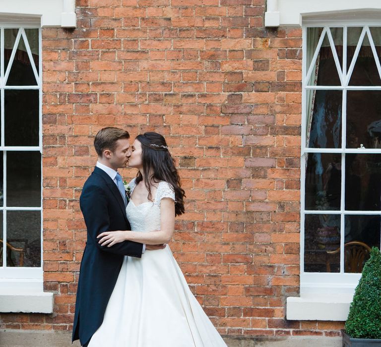 Classic Bride in Caroline Castigliano Wedding Dress | Groom in Cad & the Dandy Tails | Lucy Davenport Photography