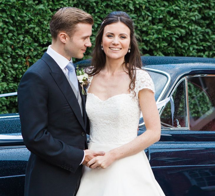 Classic Bride in Caroline Castigliano Wedding Dress | Groom in Cad & the Dandy Tails | Lucy Davenport Photography