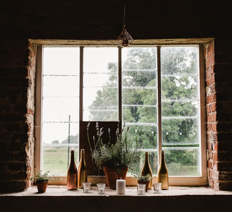 Fishley Hall Wedding With Rustic Details Lots Of Foliage & Festoon Lights With Krispy Kreme Donut Wedding Cake & Images By Luis Holden Photography