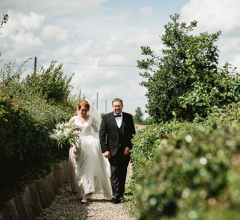 Fishley Hall Wedding With Rustic Details Lots Of Foliage & Festoon Lights With Krispy Kreme Donut Wedding Cake & Images By Luis Holden Photography