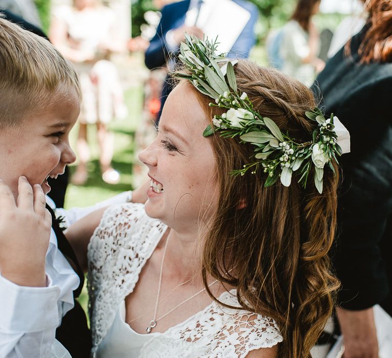 Foliage Crown For Flower Girl