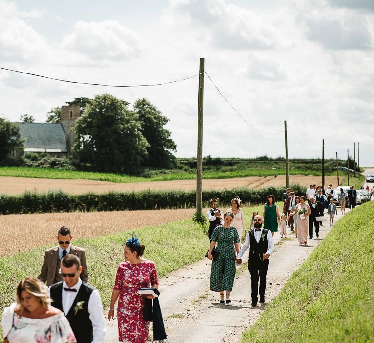 Fishley Hall Wedding With Rustic Details Lots Of Foliage & Festoon Lights With Krispy Kreme Donut Wedding Cake & Images By Luis Holden Photography