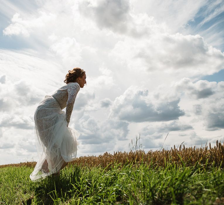 Fishley Hall Wedding With Rustic Details Lots Of Foliage & Festoon Lights With Krispy Kreme Donut Wedding Cake & Images By Luis Holden Photography