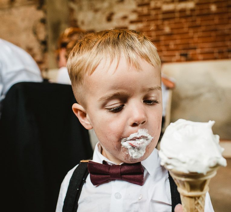 Fishley Hall Wedding With Rustic Details Lots Of Foliage & Festoon Lights With Krispy Kreme Donut Wedding Cake & Images By Luis Holden Photography