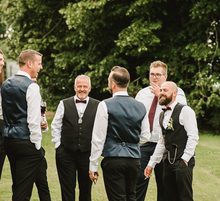 Fishley Hall Wedding With Rustic Details Lots Of Foliage & Festoon Lights With Krispy Kreme Donut Wedding Cake & Images By Luis Holden Photography