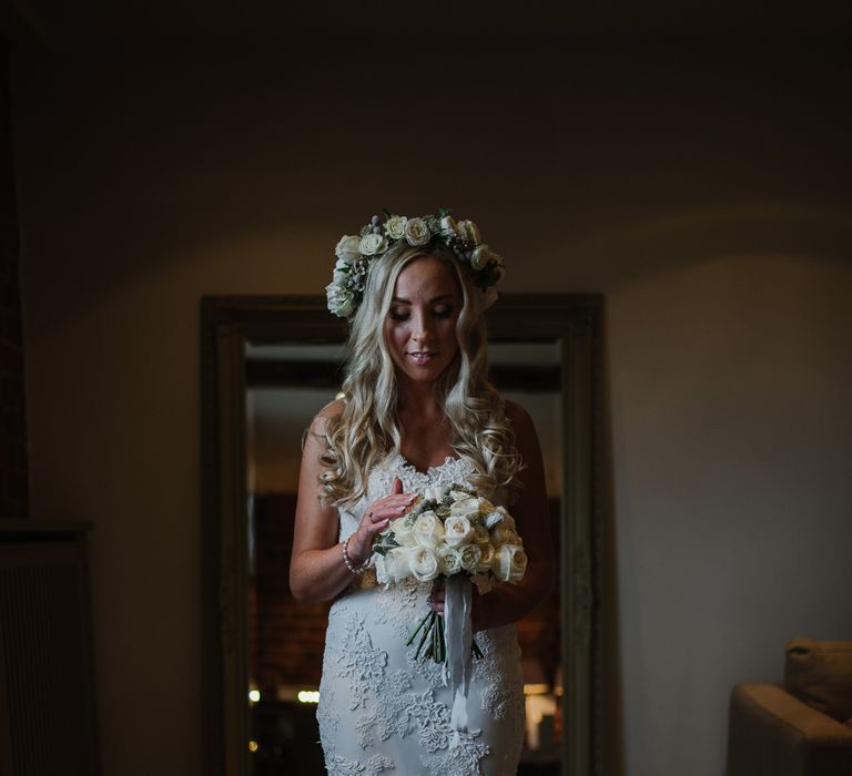 Winter Wedding At Curradine Barns With Bride In Pronovias