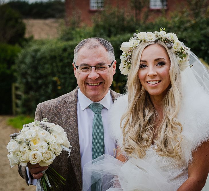 Winter Wedding At Curradine Barns With Bride In Pronovias