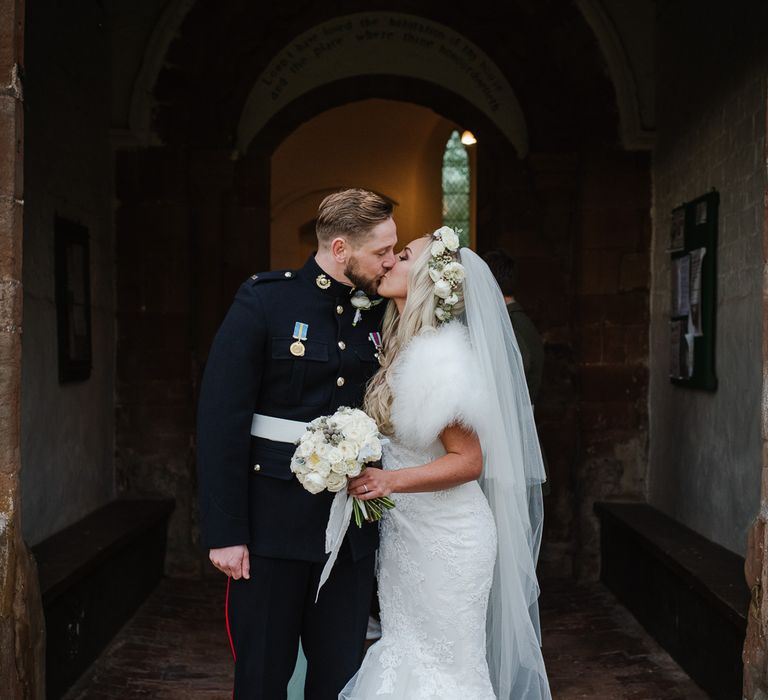 Winter Wedding At Curradine Barns With Bride In Pronovias