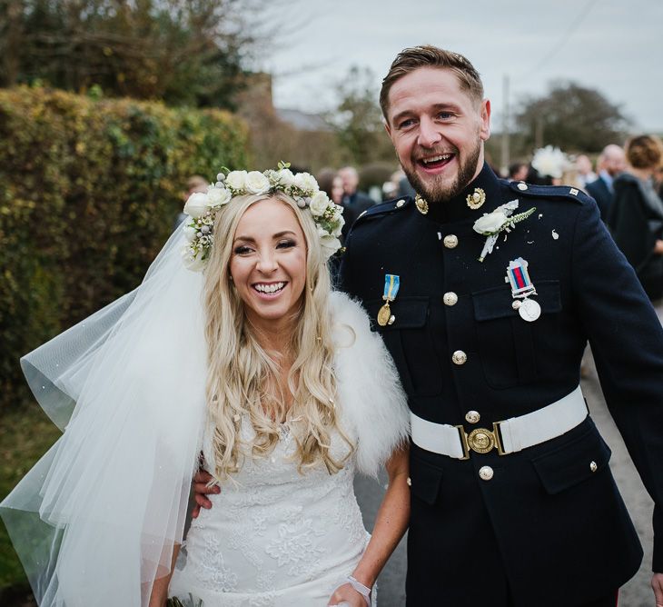 Winter Wedding At Curradine Barns With Bride In Pronovias