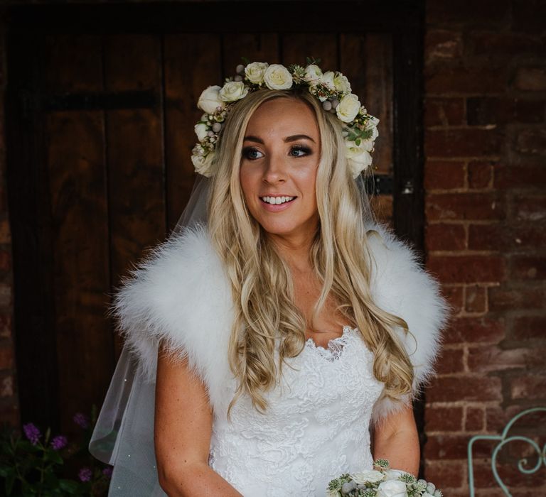 Winter Wedding At Curradine Barns With Bride In Pronovias