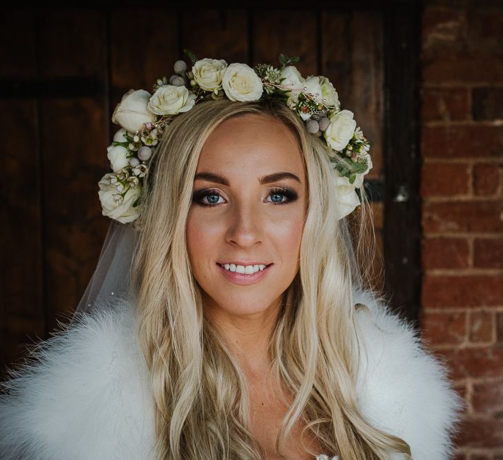 Winter Wedding At Curradine Barns With Bride In Pronovias