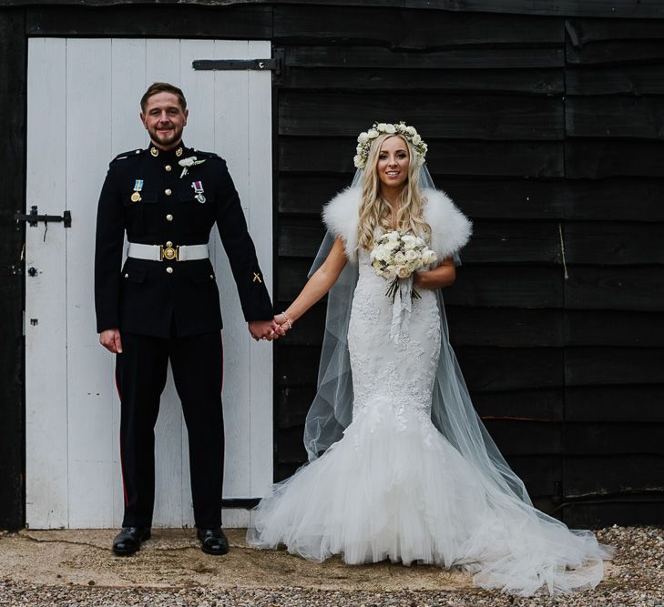 Winter Wedding At Curradine Barns With Bride In Pronovias