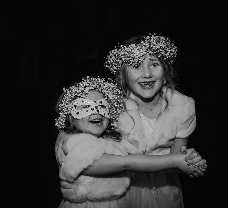 Flower Girls With Gypsophila Crowns