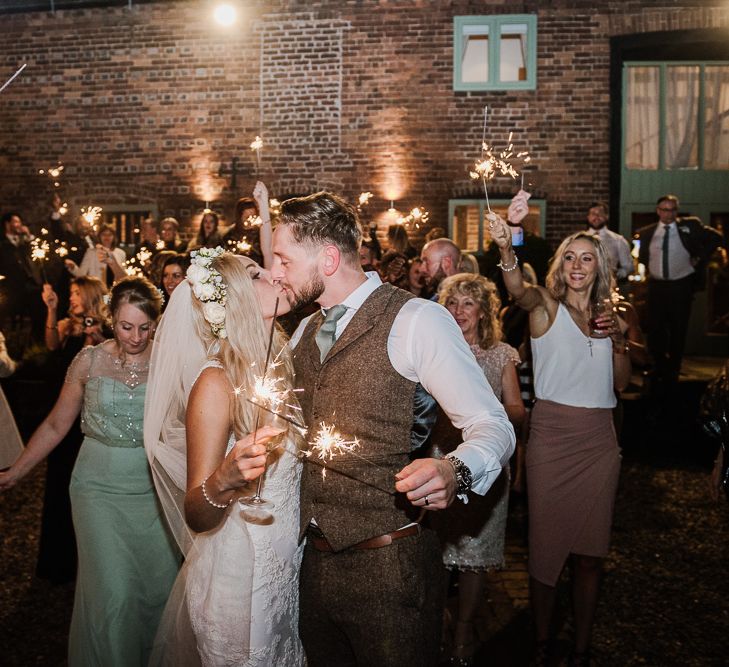 Winter Wedding At Curradine Barns With Bride In Pronovias