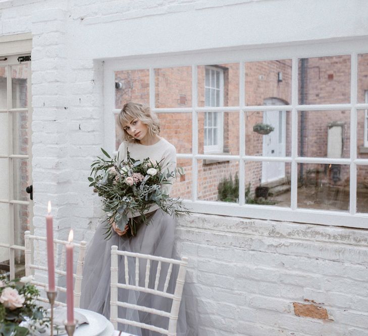 Grey & Blush Pink Wedding Details | Styling by One Stylish Day