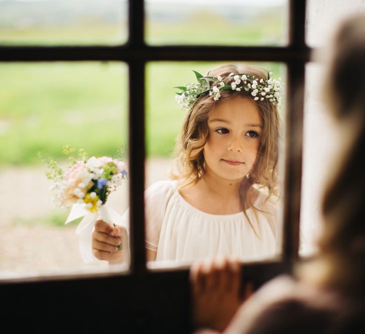 Flower Girl In Gyp Flower Crown