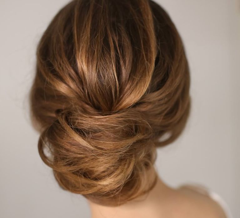 Stunning Bridal Hair Bun | Summer Styling Reimagined | Hair Styling, Make Up and Image by <ahref="https://kristinagasperas.com/" rel="noopener" target="_blank”>Kristina Gasperas</a>