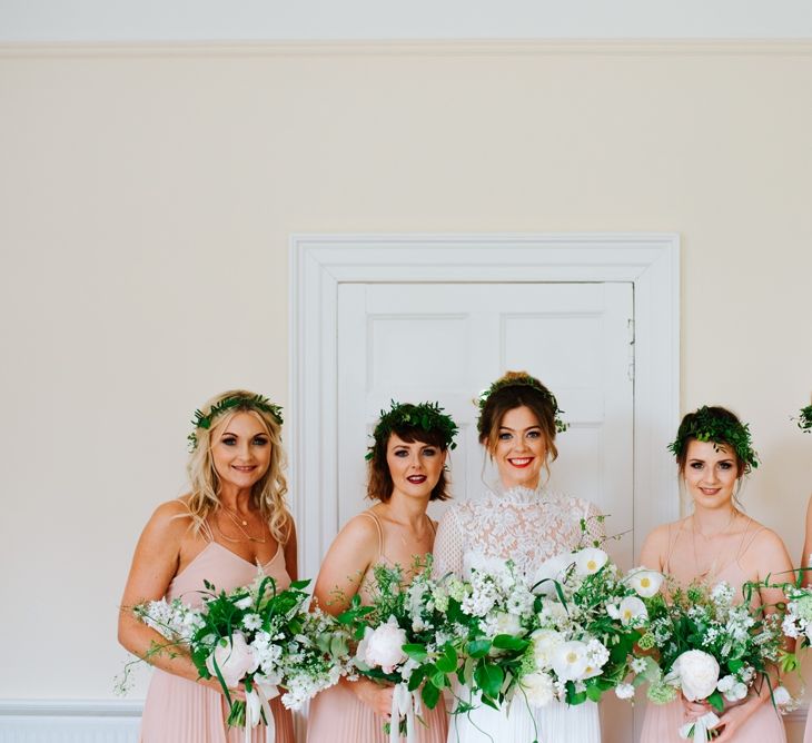 Bridesmaids In Blush Dresses From ASOS