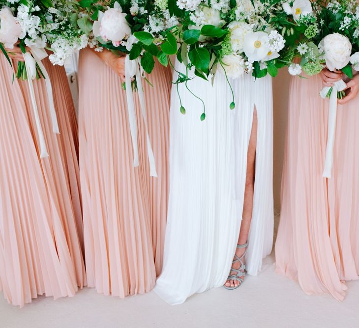 Bridesmaids In Blush Dresses From ASOS