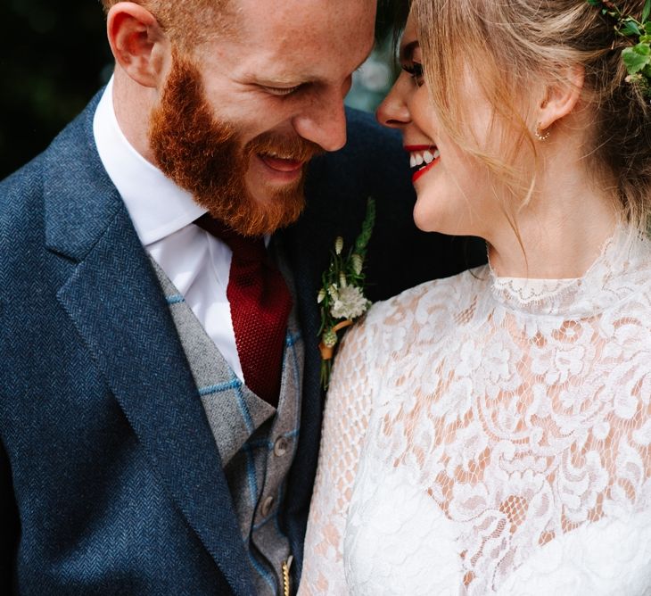 White, Gold & Green Farm Wedding In A Marquee In Scotland With Bride In Bespoke Dress & Images And Film From Tub Of Jelly