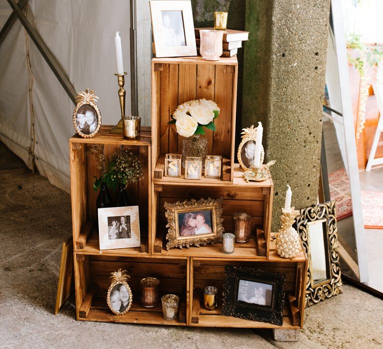 White, Gold & Green Farm Wedding In A Marquee In Scotland With Bride In Bespoke Dress & Images And Film From Tub Of Jelly