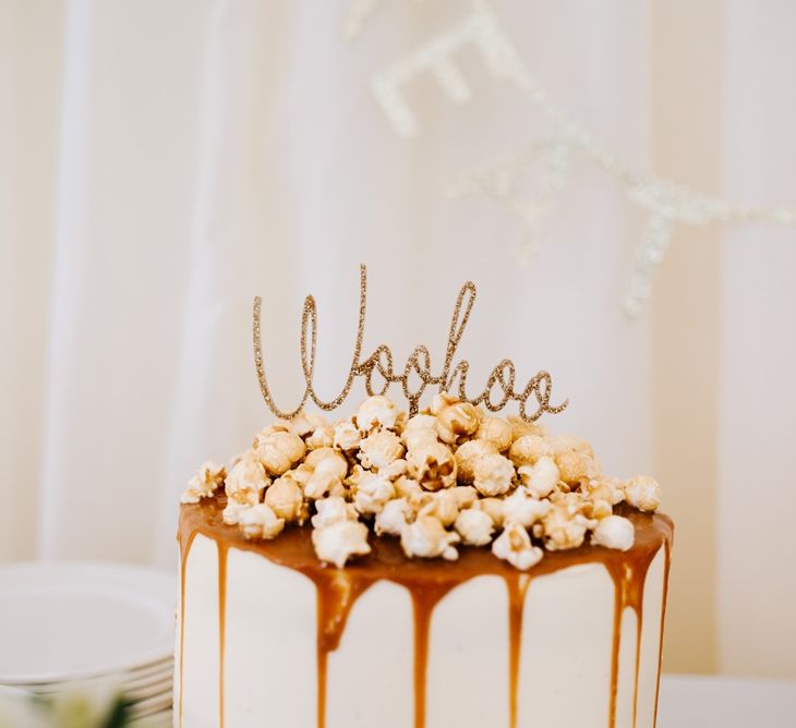 White, Gold & Green Farm Wedding In A Marquee In Scotland With Bride In Bespoke Dress & Images And Film From Tub Of Jelly