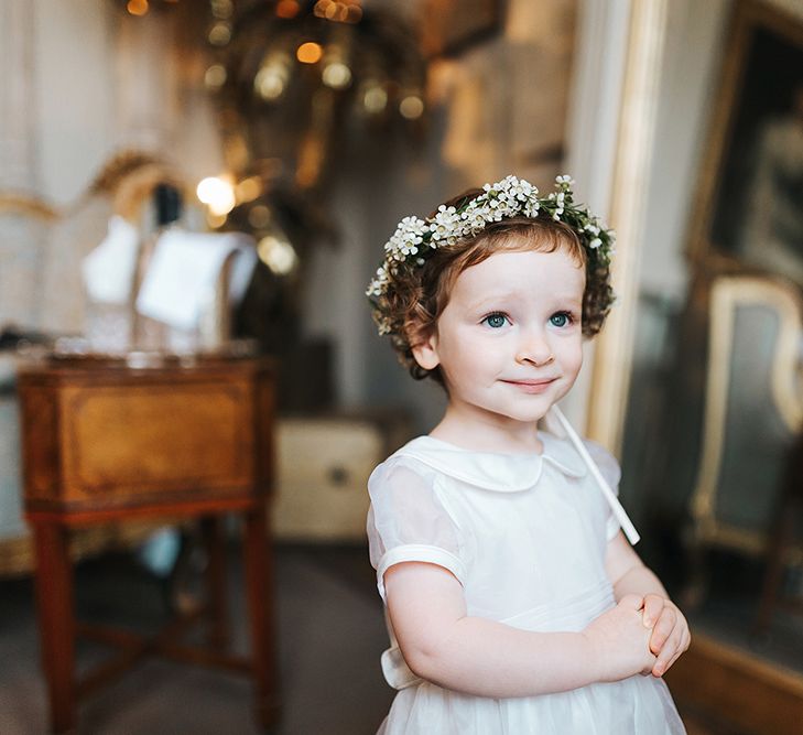 Flower Girl With Floral Crown