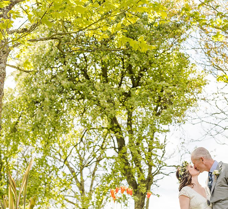 At Home Marquee Wedding Near Padstow Cornwall Old Rectory With Bride In Claire Pettibone & Images From Marianne Taylor Photography