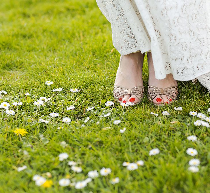 At Home Marquee Wedding Near Padstow Cornwall Old Rectory With Bride In Claire Pettibone & Images From Marianne Taylor Photography