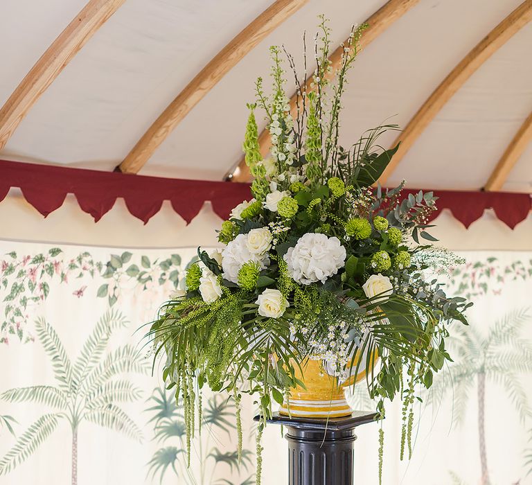 Floral Arrangement For Marquee Wedding