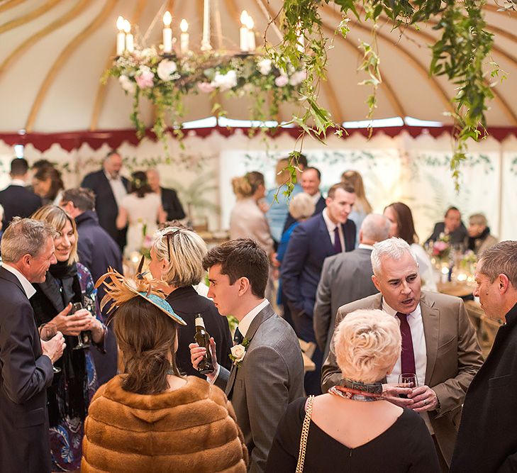 At Home Marquee Wedding Near Padstow Cornwall Old Rectory With Bride In Claire Pettibone & Images From Marianne Taylor Photography