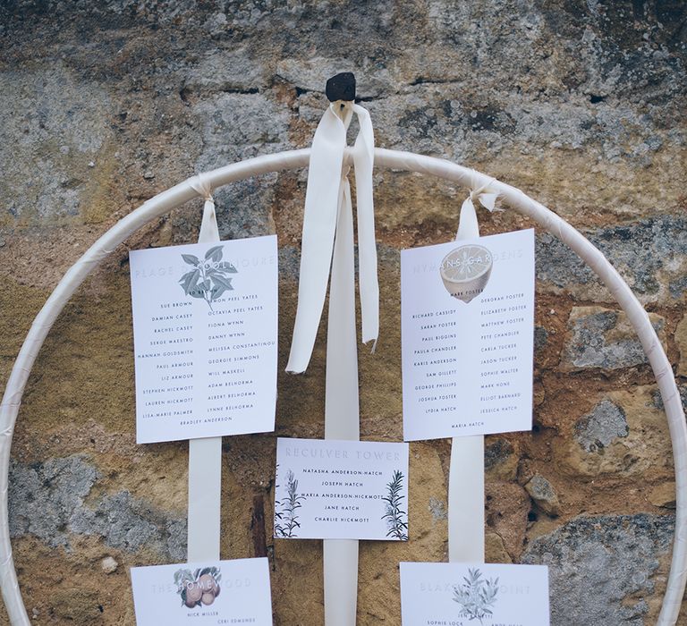 French Chateau Wedding At Château de la Bourlie With Bride In Vintage Gown & Bridesmaids In White Dresses By Silken Studio With Images From Lelia Scarfiotti