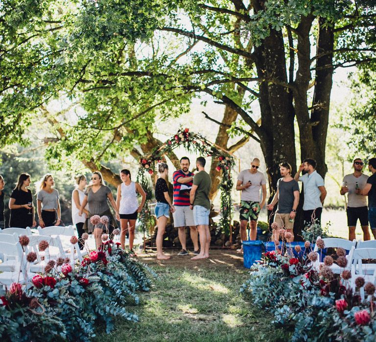 Outdoor Alternative Wedding at Nonnins Family Farm | Andy & Szerdi Photography | Forman Wedding Films