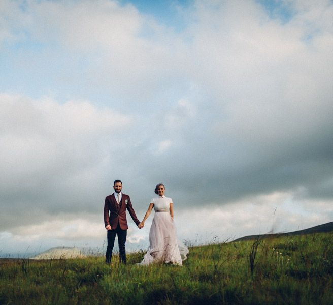 Bride & Groom Bespoke Terrence Bray Wedding Attire | Steampunk Barn Wedding | | Andy & Szerdi Photography | Forman Wedding Films