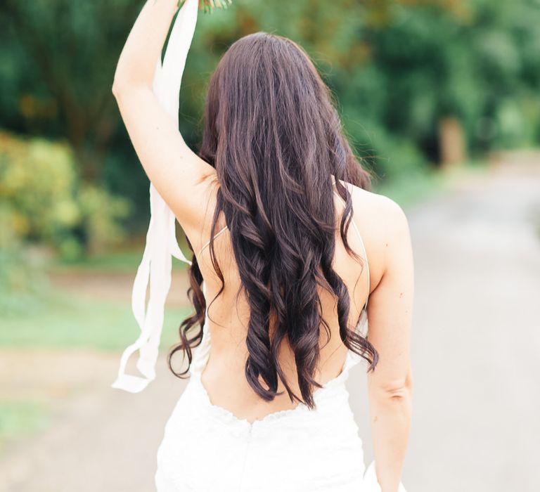 Bride in Backless Katie May Gown | Sung Blue Photography | ROOST Film Co.