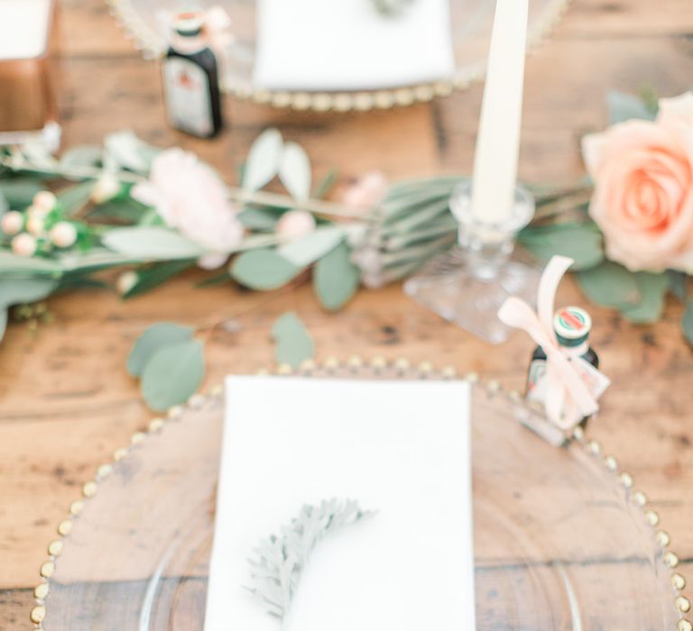 Elegant Peach, Copper & Rose Gold At Home Marquee Reception | Sung Blue Photography | ROOST Film Co.