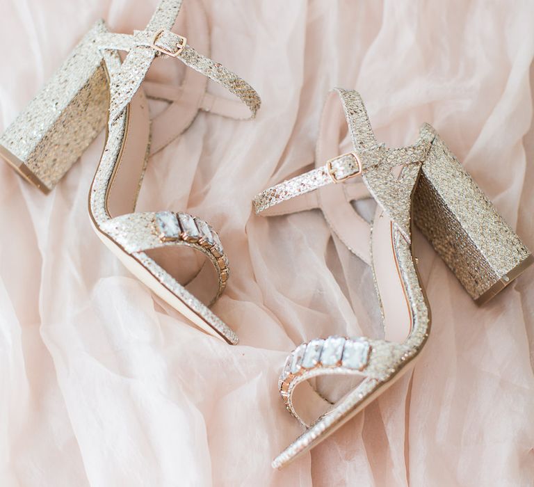 Lipsy Block Heel Bridal Shoes | Sung Blue Photography | ROOST Film Co.