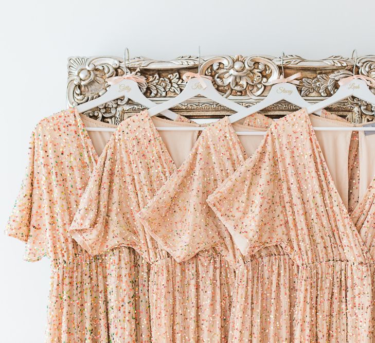 Peach Sequin ASOS Dresses | Sung Blue Photography | ROOST Film Co.