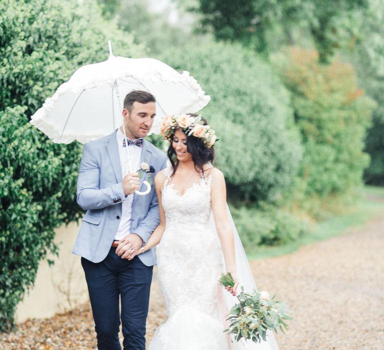 Bride in Backless Katie May Gown | Groom in Zara Blazer & Topman Trousers | Sung Blue Photography | ROOST Film Co.