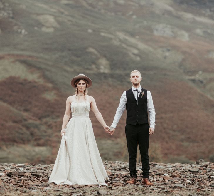 Mid West Inspired Wedding Shoot At The Coppermines Lakes Cottages Wedding Venue With Dresses By Shikoba Bride And Images By Jo Bradbury