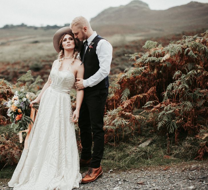 Mid West Inspired Wedding Shoot At The Coppermines Lakes Cottages Wedding Venue With Dresses By Shikoba Bride And Images By Jo Bradbury