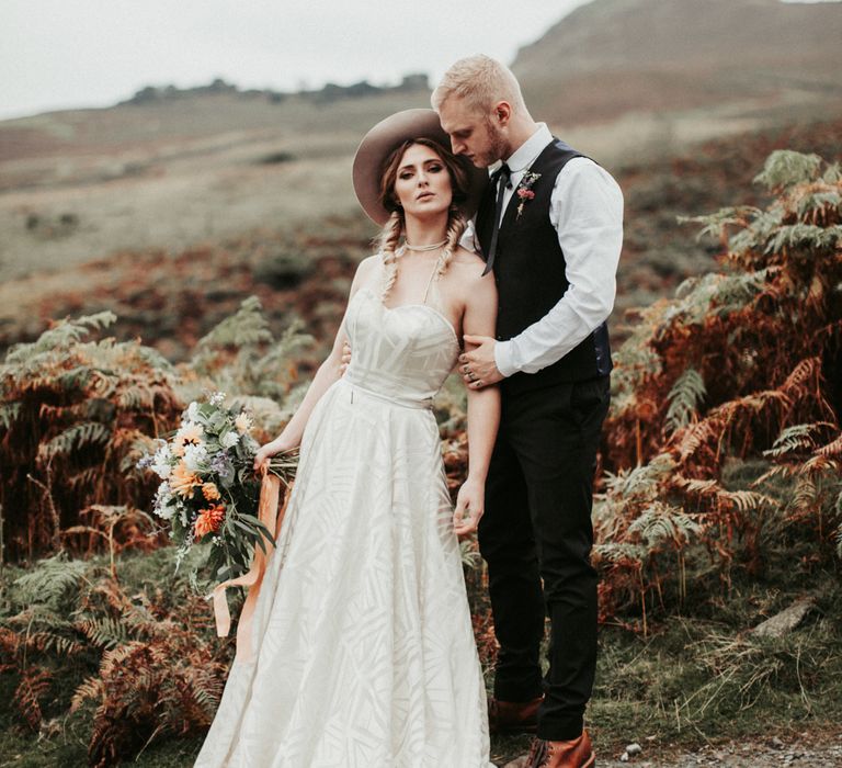 Mid West Inspired Wedding Shoot At The Coppermines Lakes Cottages Wedding Venue With Dresses By Shikoba Bride And Images By Jo Bradbury