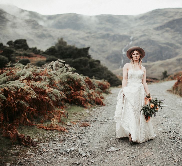 Mid West Inspired Wedding Shoot At The Coppermines Lakes Cottages Wedding Venue With Dresses By Shikoba Bride And Images By Jo Bradbury