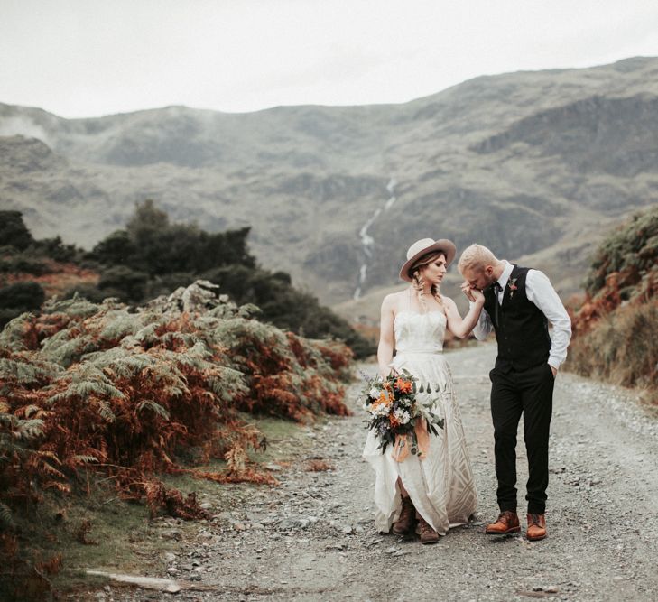 Mid West Inspired Wedding Shoot At The Coppermines Lakes Cottages Wedding Venue With Dresses By Shikoba Bride And Images By Jo Bradbury