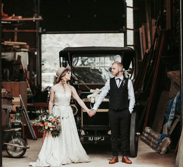 Mid West Inspired Wedding Shoot At The Coppermines Lakes Cottages Wedding Venue With Dresses By Shikoba Bride And Images By Jo Bradbury